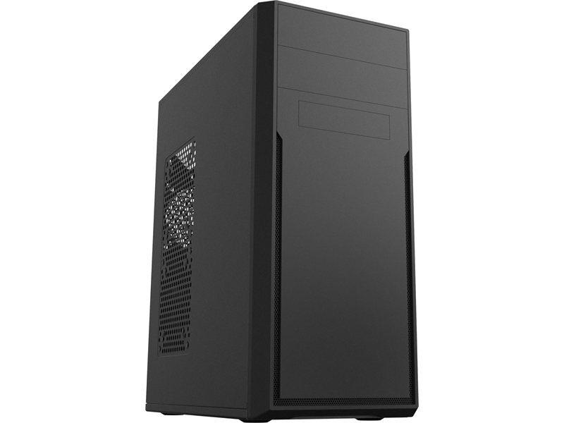 Корпус c блоком питания 500 Ватт/ Case Foxline FL-302-FZ500R ATX case, black, w/PSU 500W 12cm, w/2xUSB2.0, w/pwr cord, w/o FAN