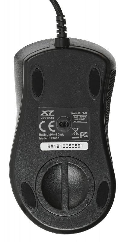 Мышь A4Tech Oscar Editor XL-747H рисунок/голубой лазерная 3600dpi USB 6but (XL-747H (BLUE SPIDER))