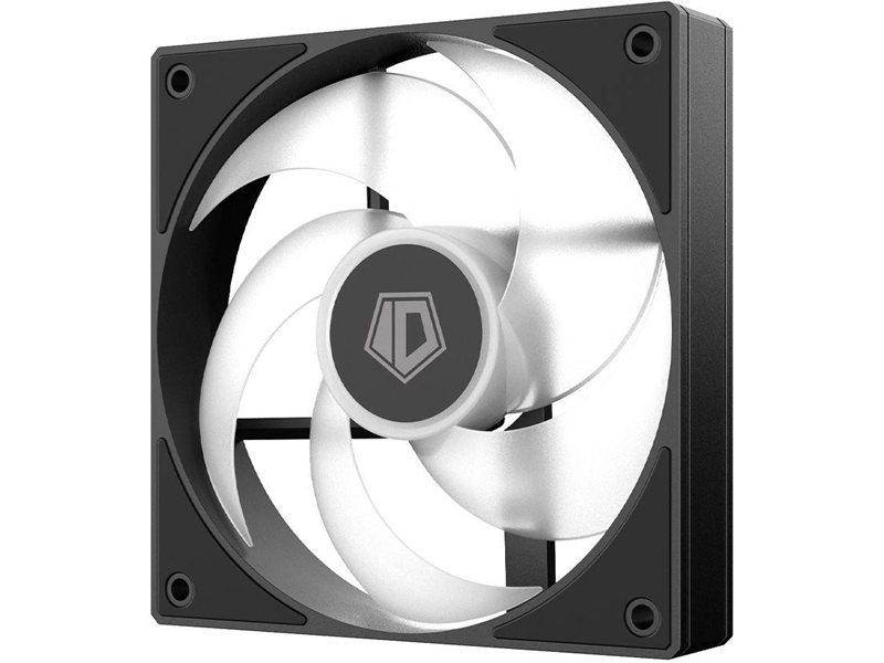 Вентилятор для корпуса ID-Cooling AS-120-К ARGB 120х120x25 черный 4-pin 27.2дБ (AS-120-ARGB-K) Ret