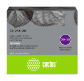 Картридж ленточный Cactus CS-DK11209 DK-11209 черный на белом для Brother P-touch QL-500, QL-550, QL-700, QL-800