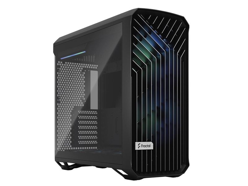 Корпус ПК без блока питания/ Case Fractal Design Torrent RGB, Full-Tower, 2x180mm + 3x140mm RGB, 2xUSB-A 3.2 + 1xUSB 3.2 Type-C E-ATX, SSI-CEB, SSI-EEB, ATX, mATX, mITX Black