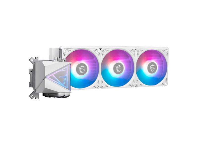 Жидкостная система охлаждения MSI MAG CORELIQUID I360 WHITE 3x ARGB Gen2 Fan, ARGB Gen2 Block, Color Box
