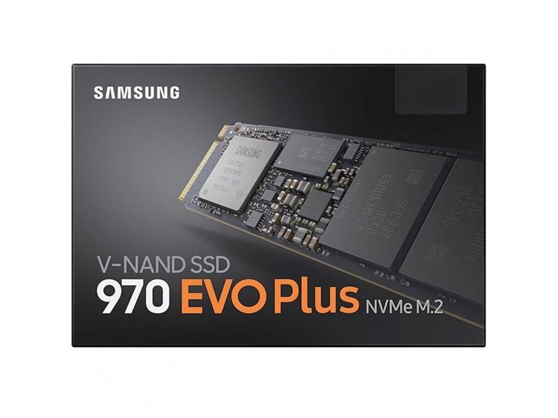 Твердотельный накопитель SSD Samsung 970 EVO Plus M.2 2280 MZ-V7S1T0BW 1TB Client SSD PCIe Gen3x4 with NVMe, 3500/3300, IOPS 600/550K, MTBF 1.5M, 3D NAND TLC, 1024MB, 600TBW, NVMe 1.3, RTL {10} (628086)