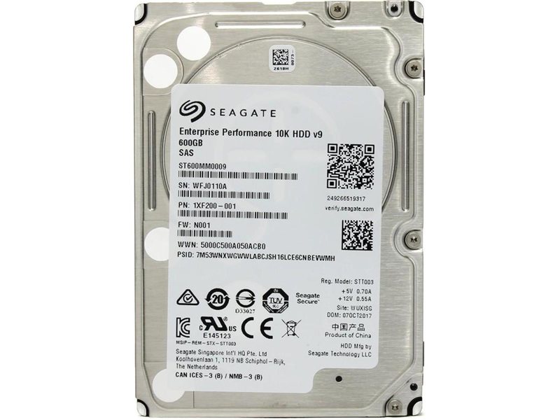 Жесткий диск/ HDD Seagate SAS 600Gb 2.5"""" Enterprise Performance 10K 128MB 1 year warranty