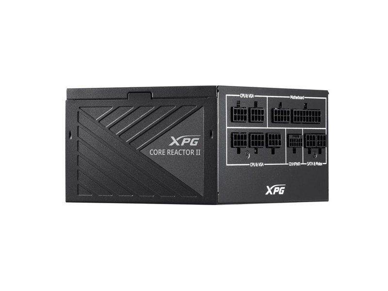 XPG CORE REACTOR II 850 black (ATX 3.1, 850W, Full Modular, PWM 120mm FDB fan, Active PFC, DC to DC,Half-Bridge & LLC converter, 80+ GOLD, all Japanese capasitors, черный) RET