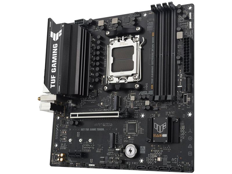 Материнская плата ASUS TUF GAMING A620AM-PLUS WIFI AM5 mATX 4xDDR4 PCIEx16 2xPCIEx1 2xM.2 2xDP HDMI 2.5GLAN WIFI 6
