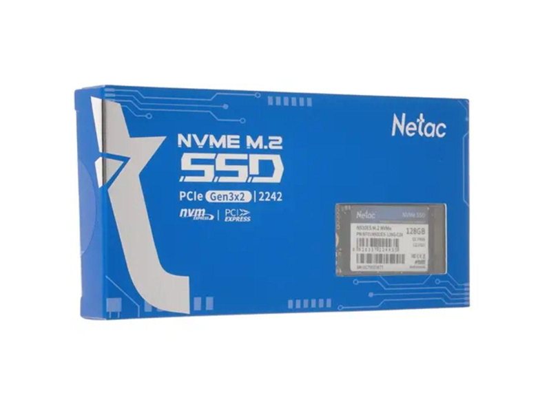 Твердотельный накопитель SSD Netac N930ES 256GB
PCIe 3 x2 M.2 2242 NVMe 3D NAND, R/W up to 1650/1260MB/s, TBW 150TB