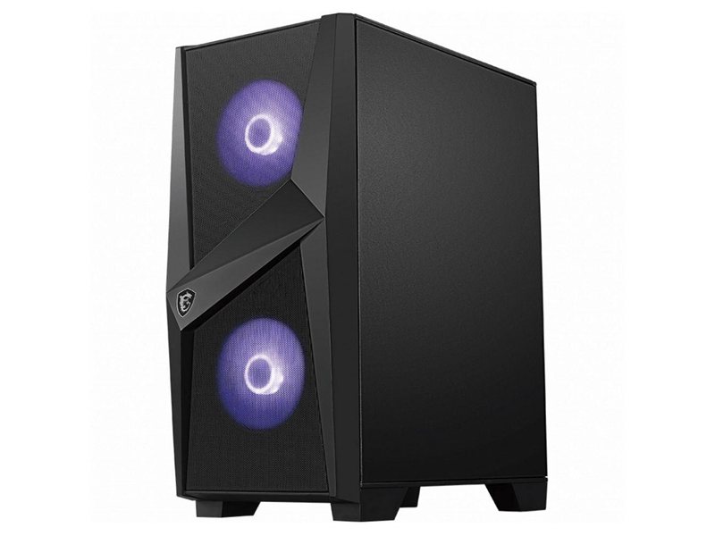 Корпус MSI MAG FORGE 100M Mid-Tower, ATX, 2xUSB 3.2, Audio I/O, 2x120mm RGB Fan, 1x120mm black Fan, 6-ch Light controller, Front metal MESH, Up to 330mm GPU, Tempered Glass (676414)