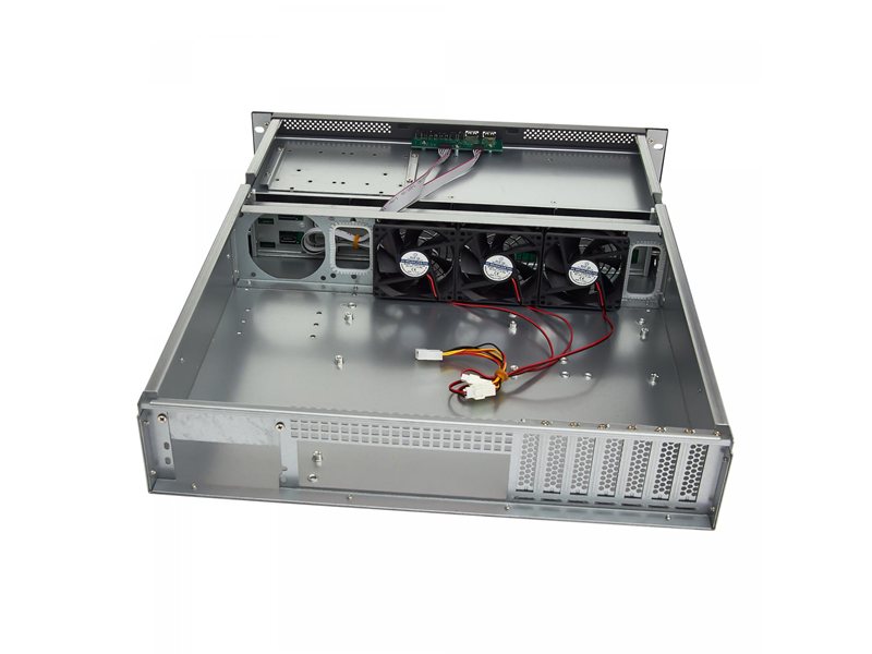 Exegate EX281289RUS Серверный корпус ExeGate Pro 2U550-HS08 <RM 19", высота 2U, глуб 550, БП 1U-500ADS, 8xHotSwap, USB>
