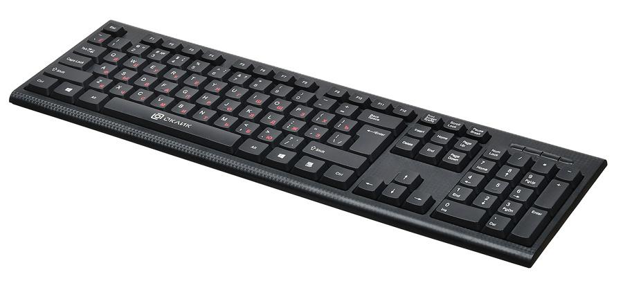 Клавиатура Оклик 120M черный USB (1083044) кабель 1.6м