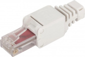 Коннектор Lanmaster LAN-TMP-U6-WH полев. RJ45 кат.6 UTP бел.