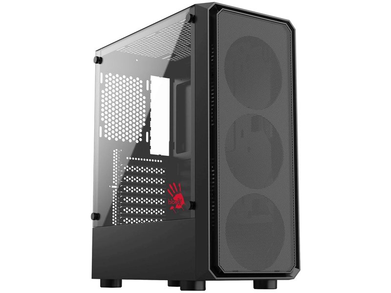 Корпус Bloody CC-126 черный без БП ATX 8x120mm 2xUSB2.0 1xUSB3.0 audio bott PSU