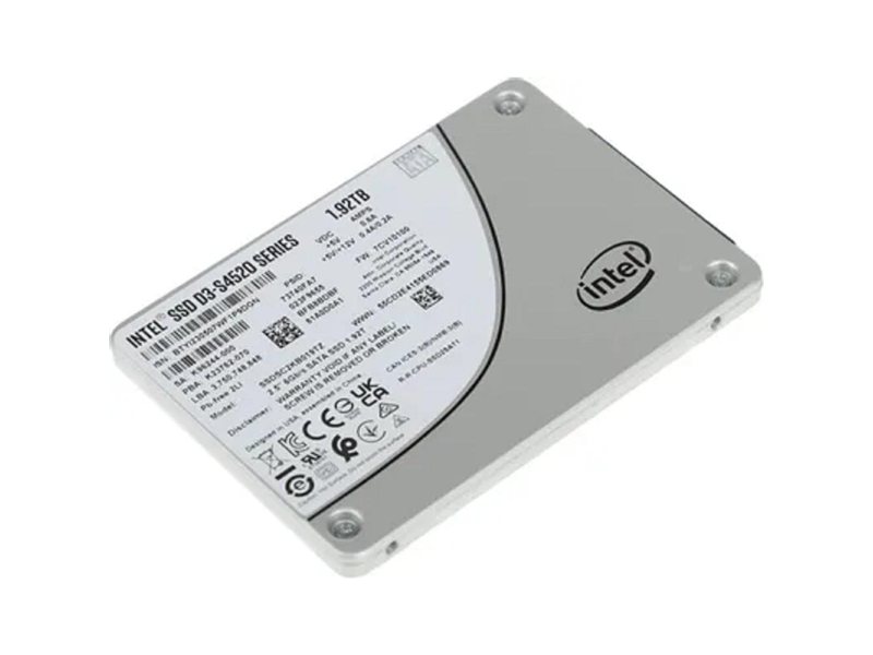 Накопитель INTEL SSD SATA 2.5" 1.92TB TLC D3-S4520 SSDSC2KB019TZ01