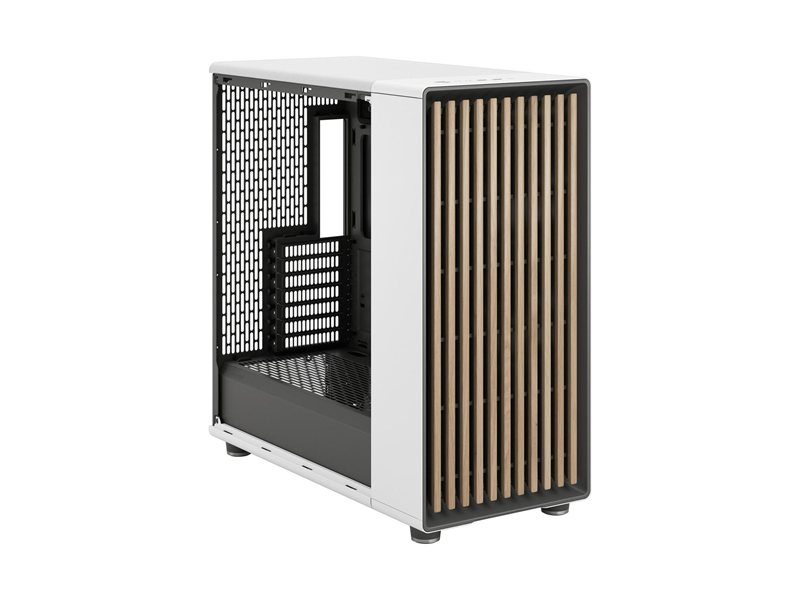Корпус ПК без блока питания/ Case Fractal Design North XL TG Dark Tint, Full-Tower, 3x140mm, 2xUSB-A 3.2 + 1xUSB 3.2 Type-C E-ATX, ATX, mATX, mITX Wood panel, Chalk White