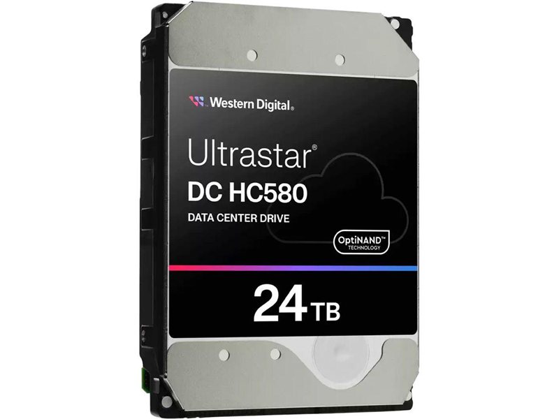 Жесткий диск серверный Серверный HDD Western Digital 3.5" 24TB WD Ultrastar DC HC580 WUH722422ALE6L4 SATA 6Gb/s, 7200rpm, 512MB, 512e/4Kn