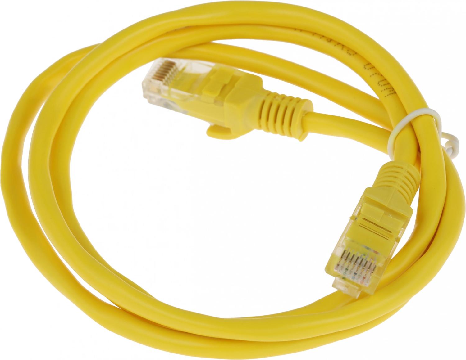 Патч-корд Premier PP12-1M/Y 1000Гбит/с UTP 4 пары cat.5E CCA molded 1м желтый RJ-45 (m)-RJ-45 (m)