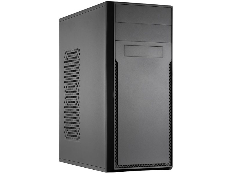 Корпус c блоком питания 450 Ватт/ Case Foxline FL-302, ATX, 2x5.25EXT, 1x3.5EXT, 4x3.5INT, 2xUSB2.0, HDA, w/o FAN, w/450W ATX PSU(80mm), w/1.2m EU pwr cord