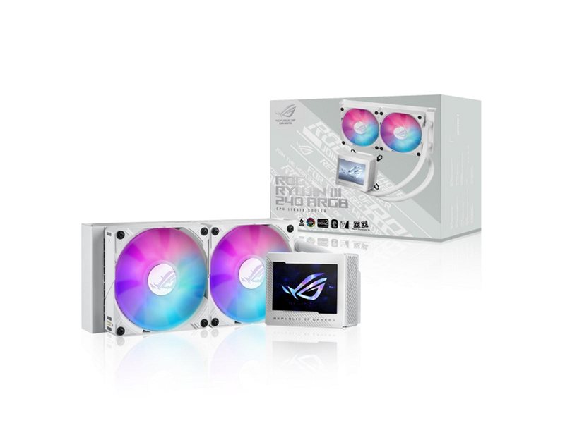 Жидкостная система охлаждения ASUS ROG RYUJIN III 240 ARGB WHT/AIO COOLER,ASETEK,EMMA,ARGB 90RC00K2-M0UAY0