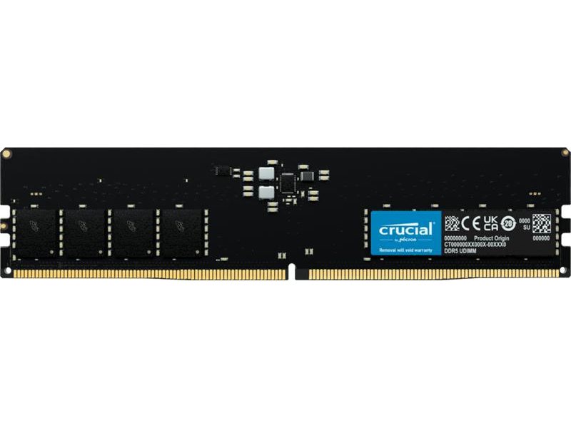 Оперативная память Crucial by Micron 32GB DDR5-5600 UDIMM (CT32G56C46U5) CL46 1.1V, 1 Year Warrаnty OEM
