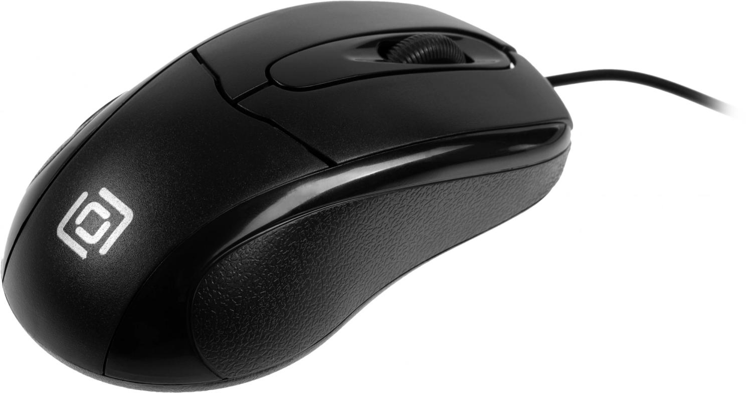 Мышь Оклик 305M черный оптическая 1000dpi USB 3but (412850)