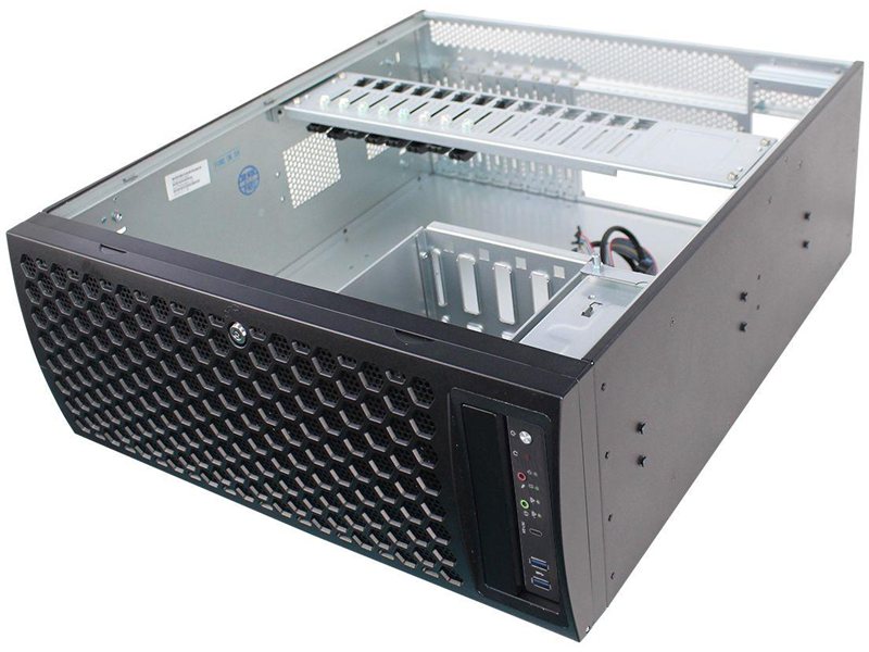 LIGACOMP АВ 1024 4U Tower 1xXeon Silver 4210 4x32Gb DDR4 C621 ASPEED AST2500 2x1GbE 1x800W 1x480ГБ SATA III SSD 2x4ТБ SATA III w/o OS