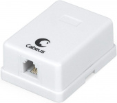 Розетка Cabeus WS-6P4C-TEL-1 телеф. RJ12 1 бел.