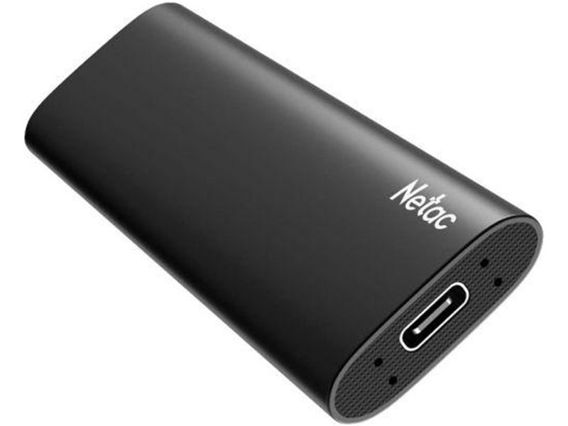 Накопитель SSD Netac USB-C 2Tb NT01ZSLIM-002T-32BK Z Slim 1.8" черный