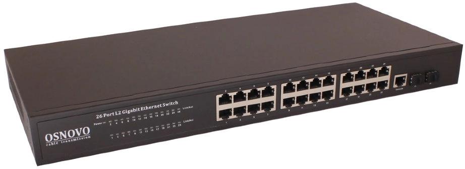 Коммутатор Osnovo SW-72402/L2 (L2) 2SFP управляемый
