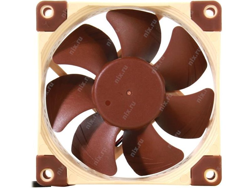 Кулер для корпуса/ Case Cooler Noctua NF-A8 ULN (80x80x25mm, 3-pin, 34.8CFM, 10.4dBA, 1400RPM, Beige/Brown)