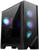 Корпус ПК без блока питания/ Case MSI MAG FORGE 320R AIRFLOW, Midi-Tower, TG, 4x120mm ARGB, 2xUSB 3.2, ATX, mATX, mITX Black