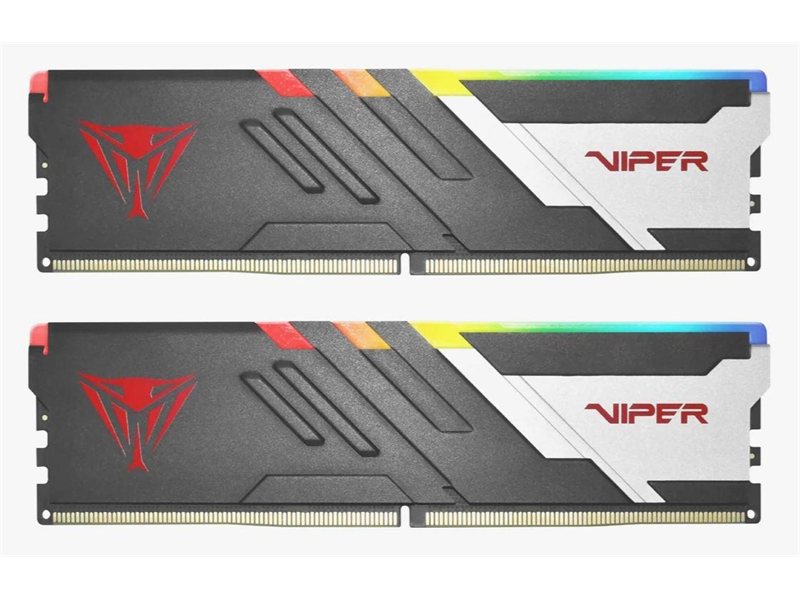 Память DDR5 2x16GB 6400MHz Patriot PVVR532G640C32K Viper Venom RGB RTL Gaming PC5-51200 CL32 DIMM UDIMM 288-pin 1.4В kit с радиатором Ret