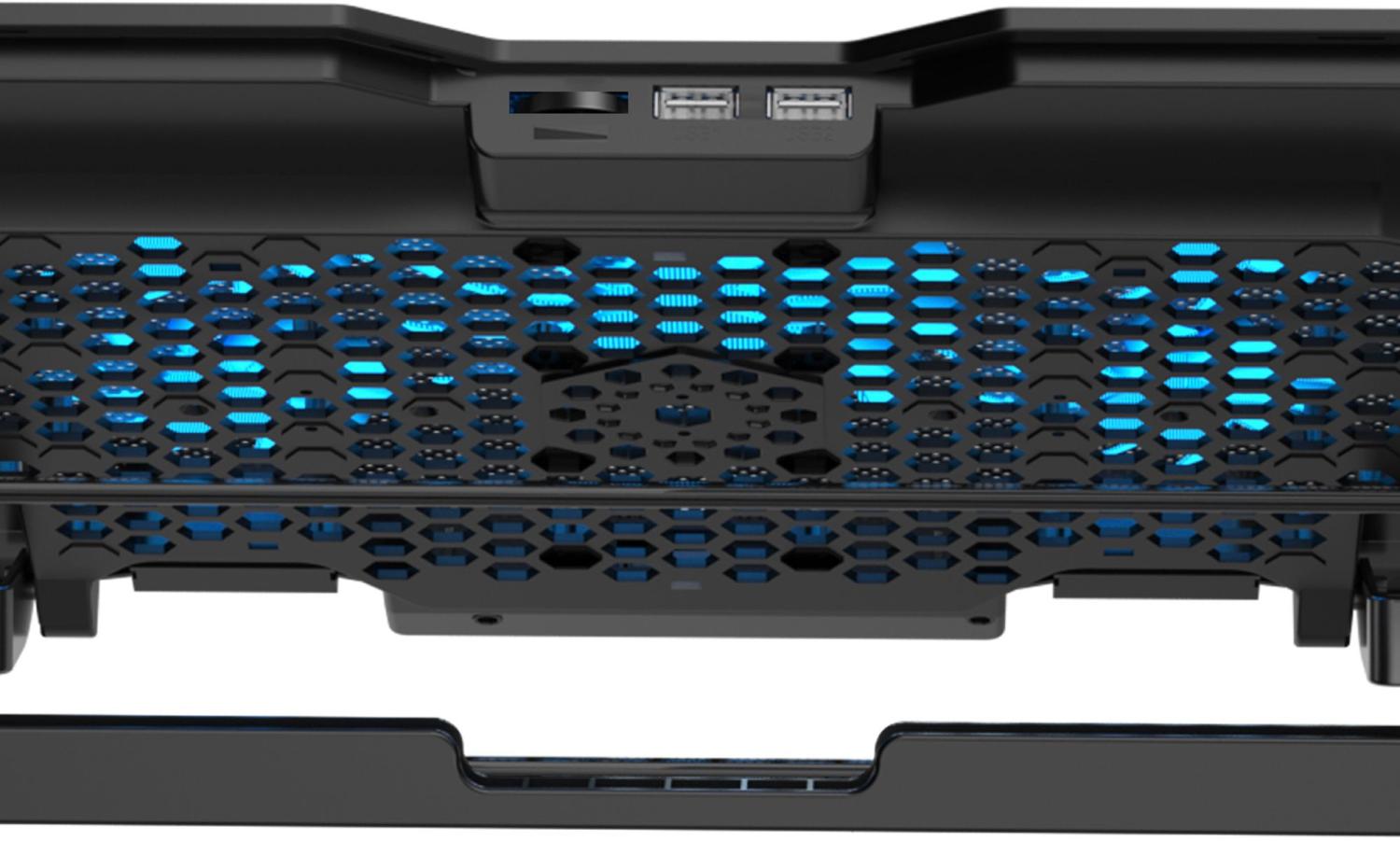 Подставка для ноутбука Digma D-NCP150-2 15.6"360x260x27мм 38дБ 2xUSB 2x 120ммFAN 650г металл/пластик черный