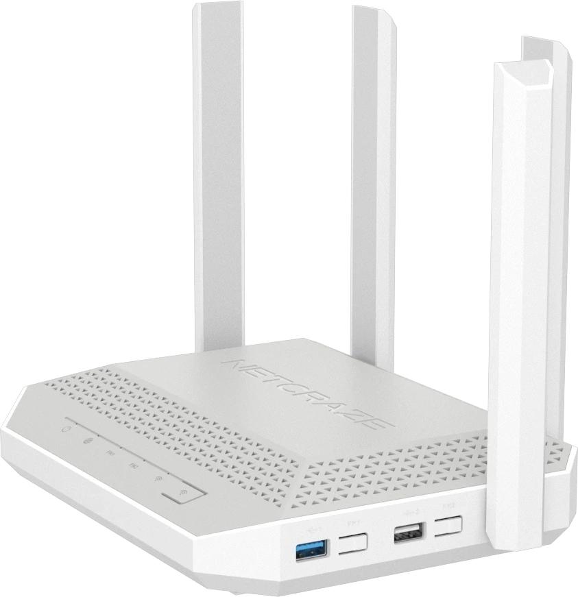 Роутер беспроводной Keenetic Netcraze Giga (NC-1012) AX3000 10/100/1000BASE-TX/SFP/4g ready белый