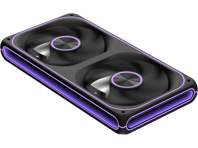 Вентилятор для корпуса Formula Air Fusion 2 LT Reverse ARGB 120х120x28 черный 4-pin 26.6дБ (упак.:2шт) (AIR FUSION 2 LT BK REVERSE) Ret