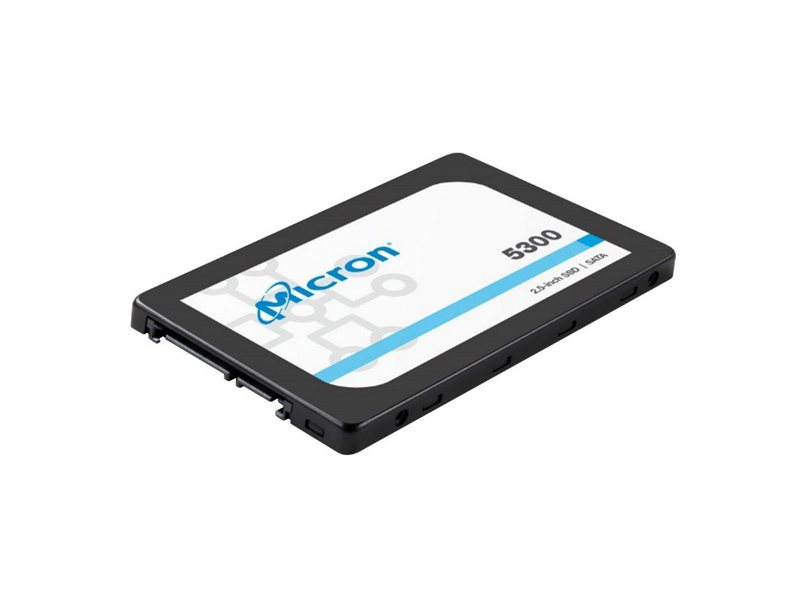 Твердотельный накопитель SSD Micron 5300 PRO Enterprise MTFDDAK960TDS-1AW1ZABYY 960GB 2.5" SATA 6Gb/s, 540/520, IOPS 95/35K MTTF 3M,3D TLC, 2628TBW,1.5DWPD, 7mm