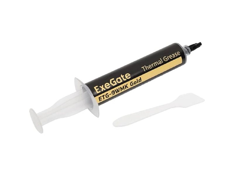 Exegate EX282344RUS Термопаста ETG-9WMK Gold, шприц с лопаткой, 8г
