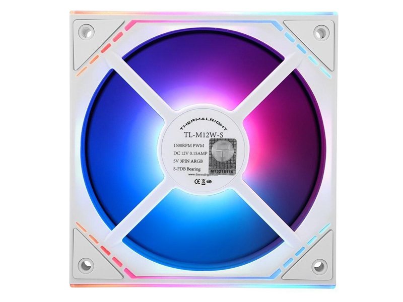 Thermalright Комплект вентиляторов (3 шт.) TL-M12W-S X3 (Pack of 3) / ARGB / 120mm PWM / TRTLM12WS.3P