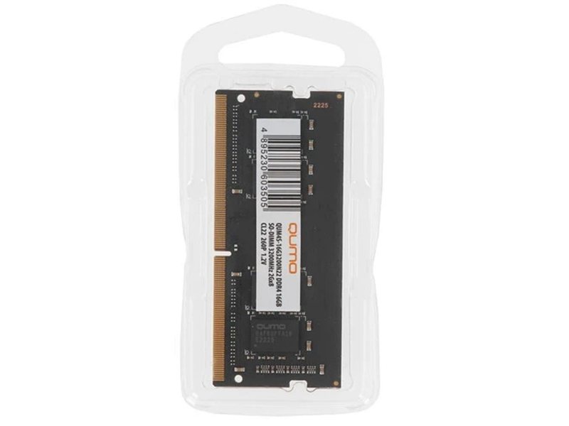 QUMO DDR4 SODIMM 16GB QUM4S-16G3200N22 PC4-25600, 3200MHz OEM/RTL