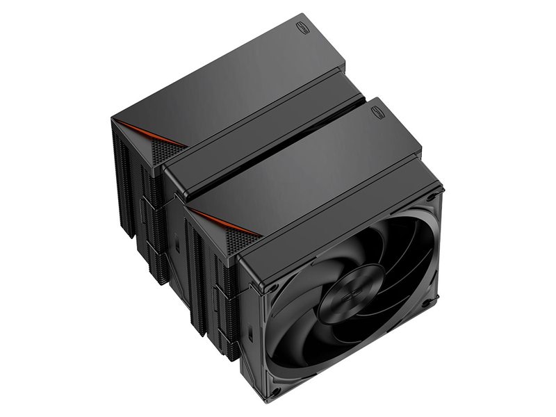 Кулер для процессора/ CPU Cooler PCCooler RZ620 BK (260W, 4-pin PWM, 157.5mm, Al/Cu, 6x6mm, 2x120mm, 86.73CFM, 32dBA, 2000RPM, S: 1851/1700/1200/115X, AM5/AM4, black)
