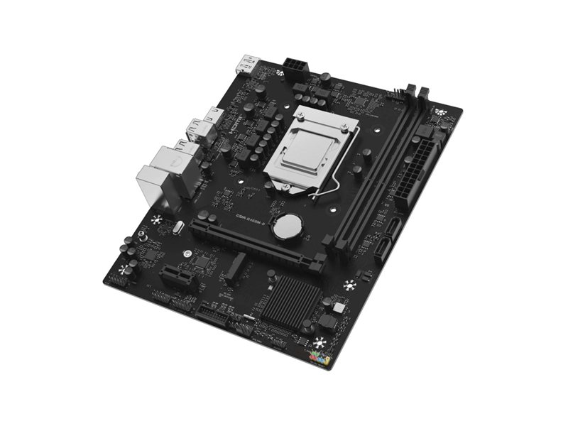 Материнская плата CBR B460M-D { Chipset Intel B460, Socket 1200, 2*DDR4, mATX, DP+HDMI, 1*PCIe x16, 1*PCIe x1, 1 M.2, 2 SATA3,2*USB 2.0 + 4*USB3.0 }