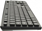 Клавиатура + мышь Оклик S255W клав:черный мышь:черный USB беспроводная Multimedia (1909361)