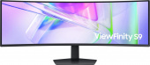 Монитор Samsung 49" ViewFinity S9 S49C950UAIXCI черный VA LED 32:9 HDMI M/M матовая HAS Piv 350cd 178гр/178гр 5120x1440 120Hz DP USB 15.6кг