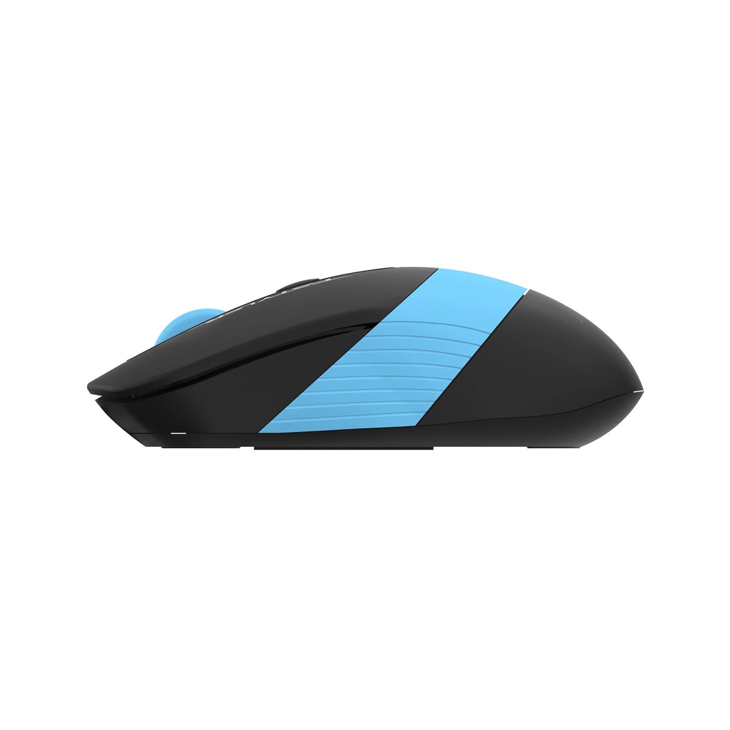 Мышь A4Tech Fstyler FG10S черный/синий оптическая 2000dpi silent беспров. USB для ноутбука 4but (FG10S BLUE)