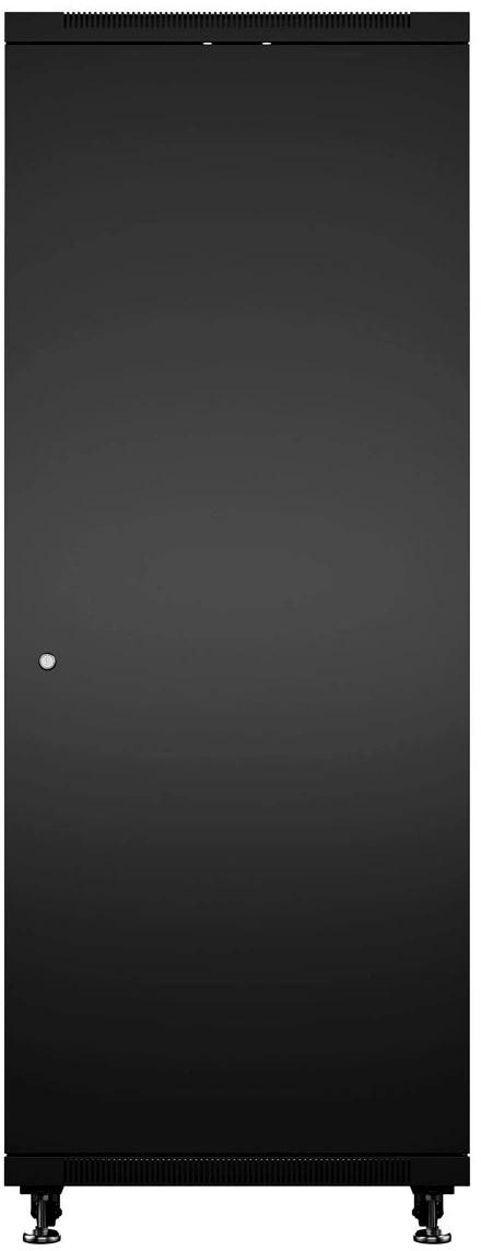 Шкаф серверный Cabeus (SH-05C-42U60/100-BK) напольный 42U 600x1000мм пер.дв.стекл металл 800кг черный 900мм 111.4кг 220град. 2055мм IP20 сталь