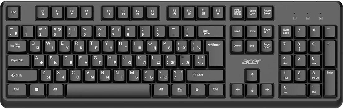 Клавиатура + мышь Acer OCC501 клав:черный мышь:черный USB беспроводная Multimedia (ZL.ACC11.00H)