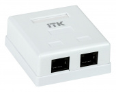 Розетка ITK CS2-1C5EU-22 настен. RJ45 2 кат.5E UTP бел. (упак.:1шт)