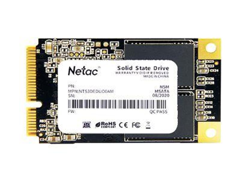 SSD накопитель Netac SSD N5M 2TB mSATA SATAIII 3D NAND, R/W up to 545/500MB/s, TBW 1120TB, 3y wty