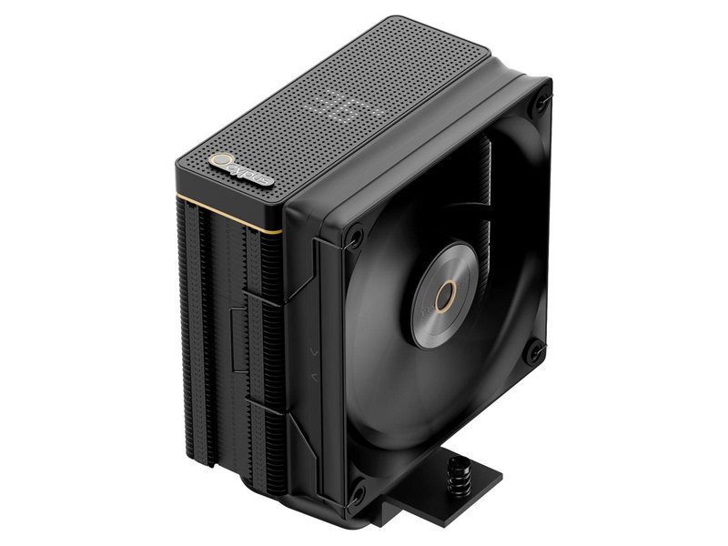 Кулер для процессора/ CPU Cooler Ocypus Iota A40 BK (220W, 4-pin PWM, LED temp., 156.7mm, Al/Cu, 4x6mm, 1x120mm, 77CFM, 29dBA, 2000RPM, S: 1851/1700/1200/115X, AM5/AM4, black)