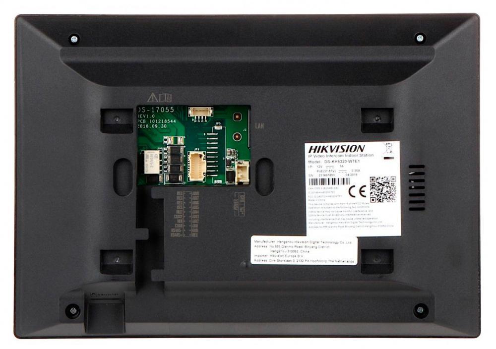Видеодомофон Hikvision DS-KH6320-TE1 черный