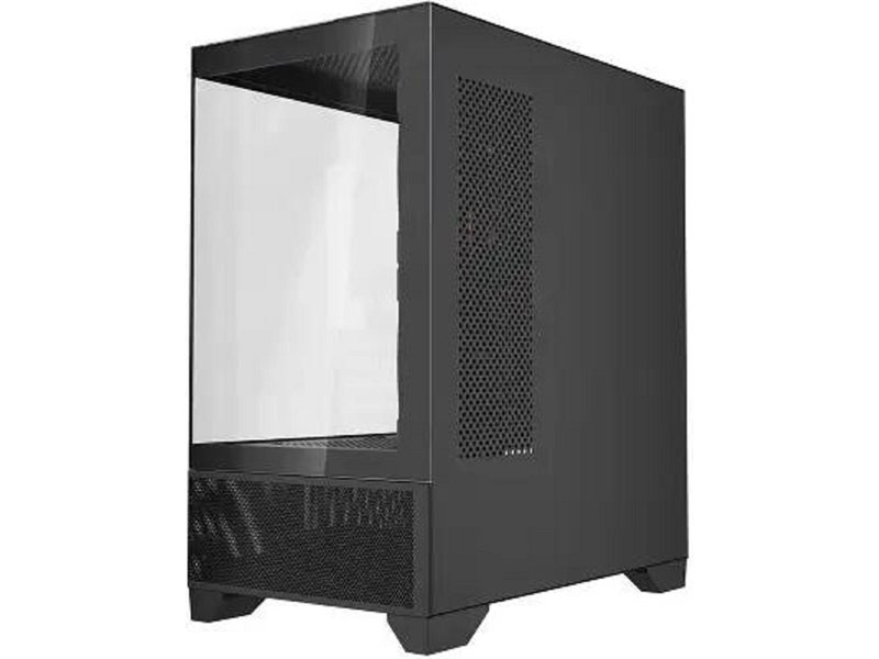 Powercase Корпус Vision Micro M4B, Tempered Glass, Type-C, 3x 120mm ARGB PWM Fan, чёрный, mATX (CVMM4B-A3)